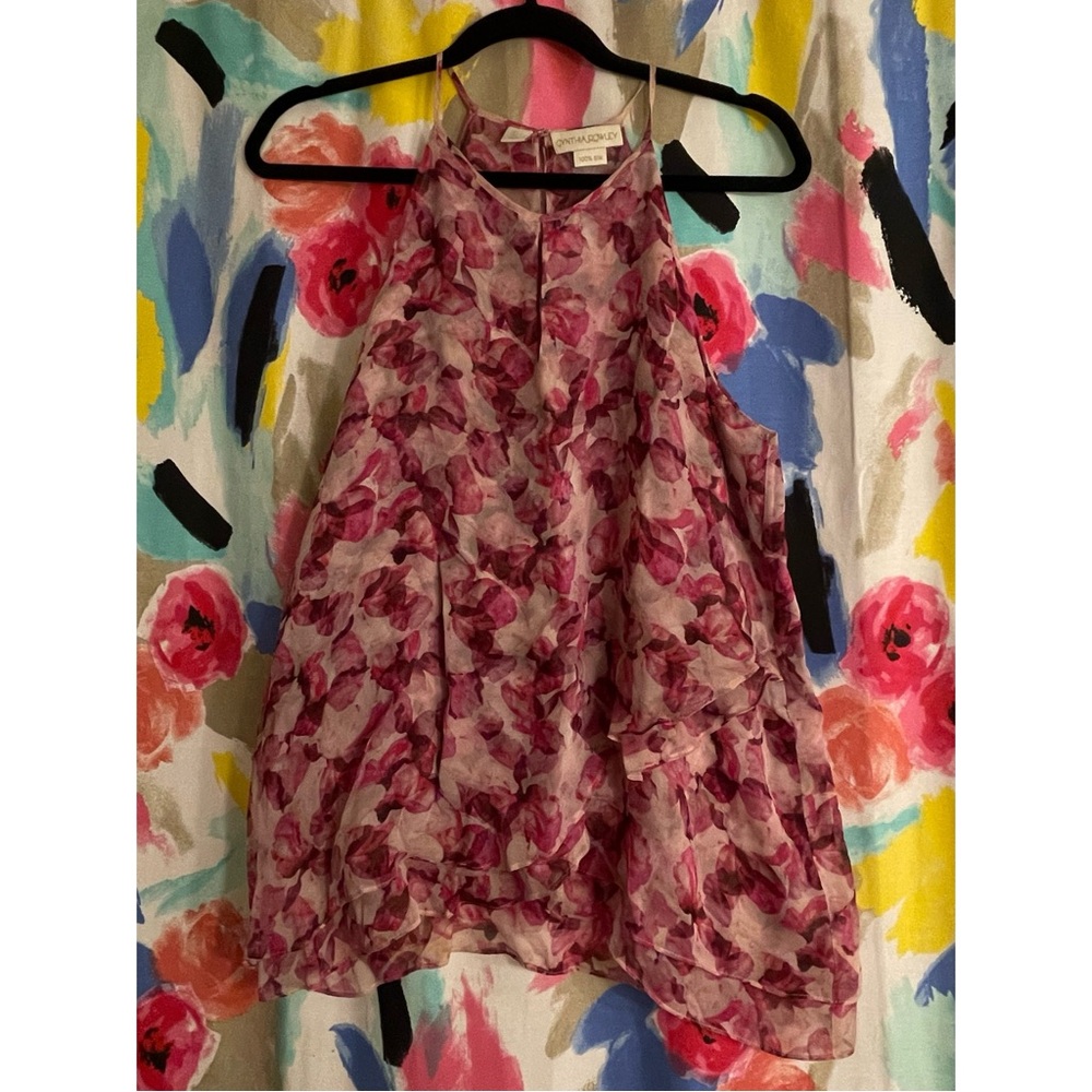 Floral halter top